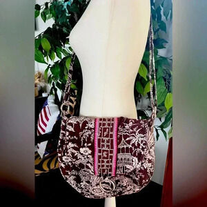RETIRED: Vera Bradley | Imperial Toile crossbody handbag.